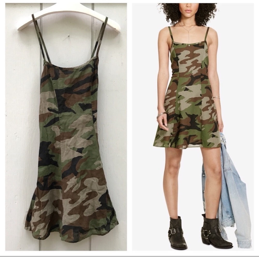 Ralph Lauren Denim & Supply Open Back Camo Dress